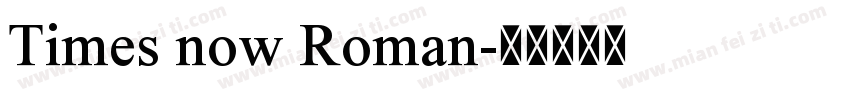 Times now Roman字体转换